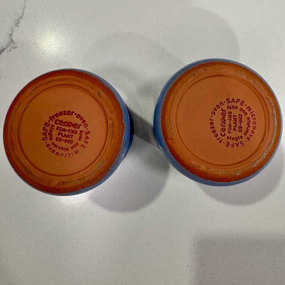 Limited Edition 2 La Fermière Zodiac Themed Terracotta Pots- Gemini & Aquarius - Picture 3 of 6